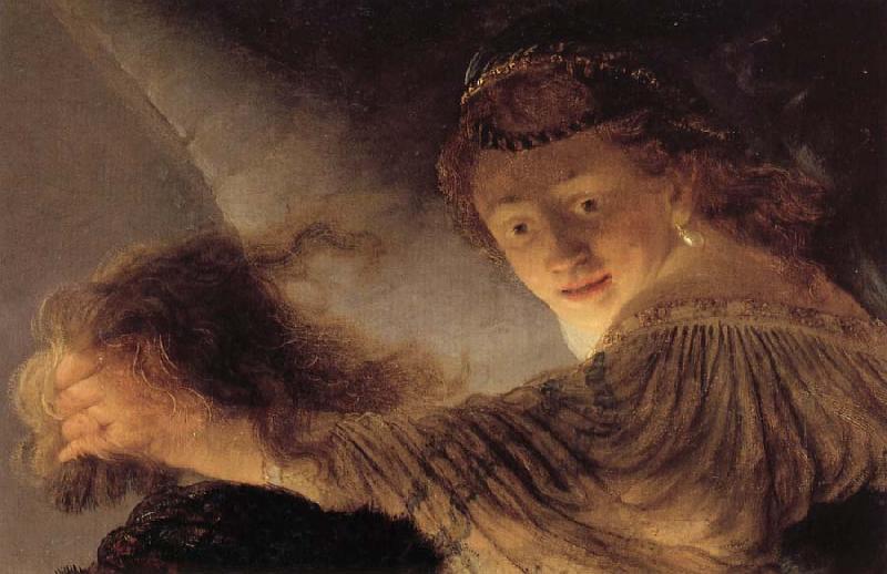 Rembrandt van rijn Details of the Blinding of Samson Germany oil painting art
